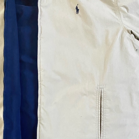 POLO BY RALPH LAUREN MEN’S 100% COTTON REVERSIBLE HOODED JACKET SIZE XL - Picture 11 of 16